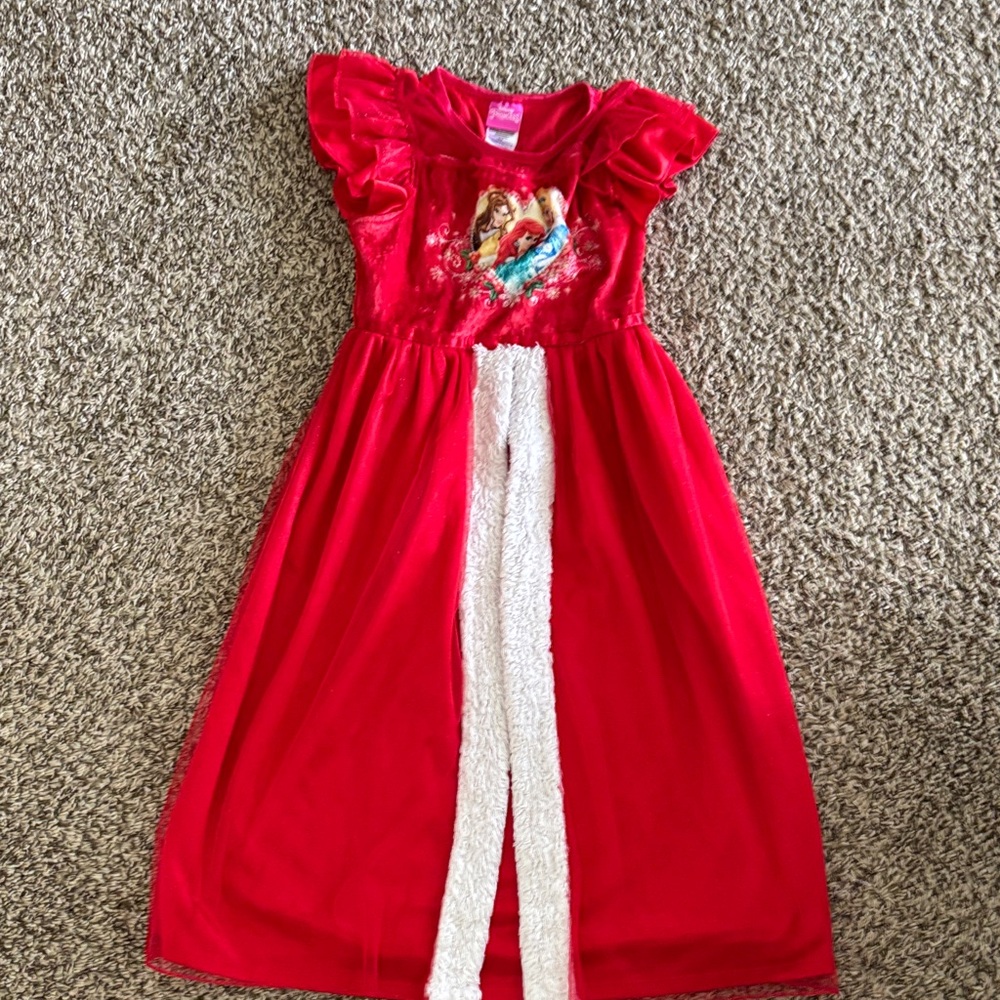 Disney Red Nightgown with White Details